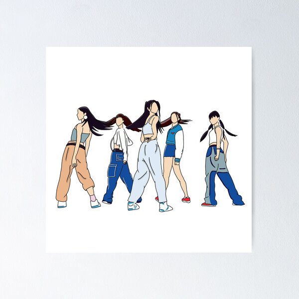 Item preview, New Jeans K-Pop Girl Band designed and sold by StudioDBT.