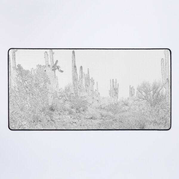 Item preview, Saguaro Forest Central Arizona in Pencil designed and sold by janraydesigns.