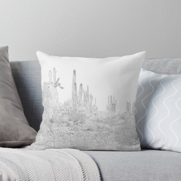 Item preview, Saguaro Forest Central Arizona in Pencil designed and sold by janraydesigns.