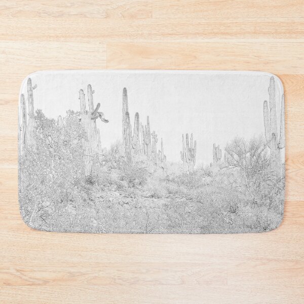 Item preview, Saguaro Forest Central Arizona in Pencil designed and sold by janraydesigns.