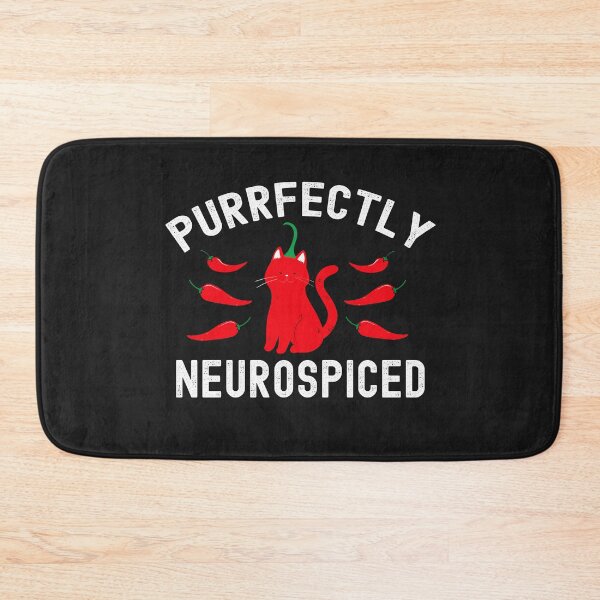 Aperçu de l'œuvre PURRFECTLY NEUROSPICED Funny Neurodivergent ADHD ASD Hot Peppers Groovy créée et vendue par cvt01.
