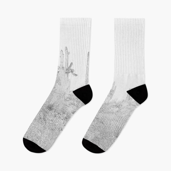 Item preview, Saguaro Forest Central Arizona in Pencil designed and sold by janraydesigns.
