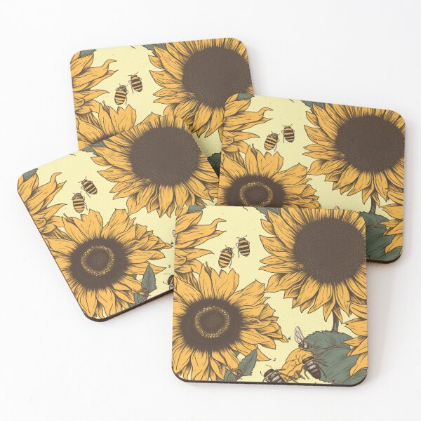 Item preview, Sunflowers and Bumblebees Tall Tile 2 designed and sold by Richard-Y.