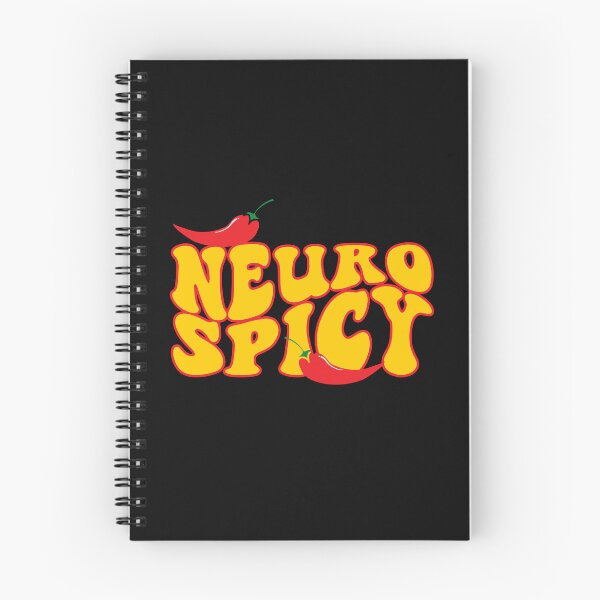 Aperçu de l'œuvre Neurospicy Funny Neurodivergent ADHD ASD Hot Peppers Groovy créée et vendue par cvt01.