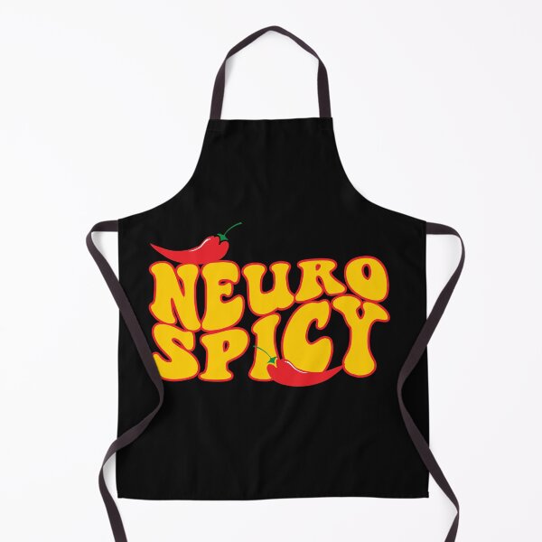 Aperçu de l'œuvre Neurospicy Funny Neurodivergent ADHD ASD Hot Peppers Groovy créée et vendue par cvt01.