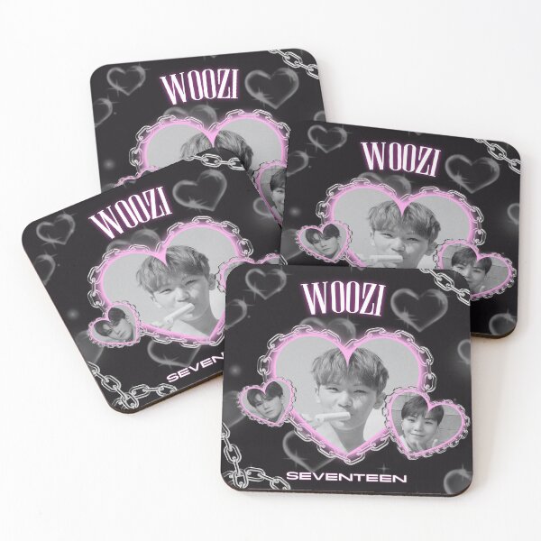Item preview, Seventeen Woozi Y2K Heart designed and sold by wonnie.