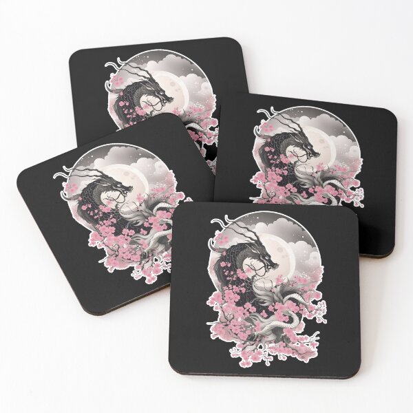 Item preview, Japanese Dragon & Cherry Blossoms designed and sold by X-BREEZO-X.