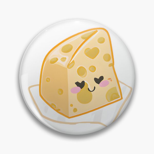 Item preview, Cute Kawaii Chibi Sticker: Cheese designed and sold by Shelley Noel.