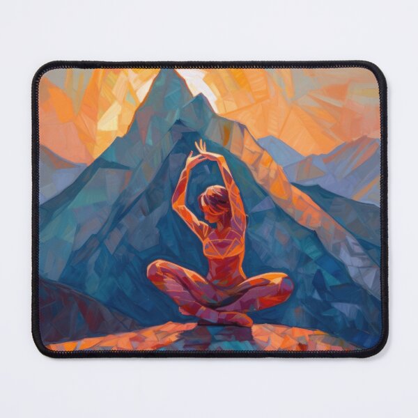 Item preview, Practicing yoga and Meditation for Relaxation - Girl doing Yoga Pose designed and sold by Vlad-Nik001.