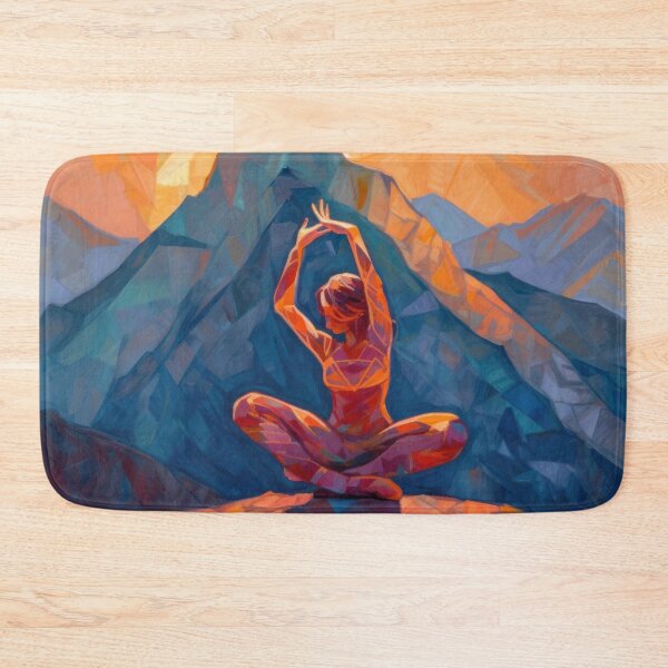 Item preview, Practicing yoga and Meditation for Relaxation - Girl doing Yoga Pose designed and sold by Vlad-Nik001.
