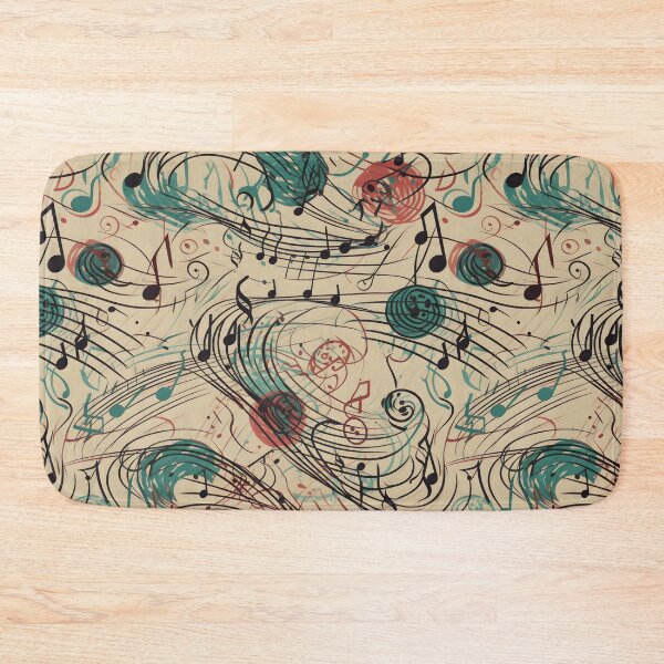 Item preview, Music notes tiling pattern designed and sold by paulstamp.