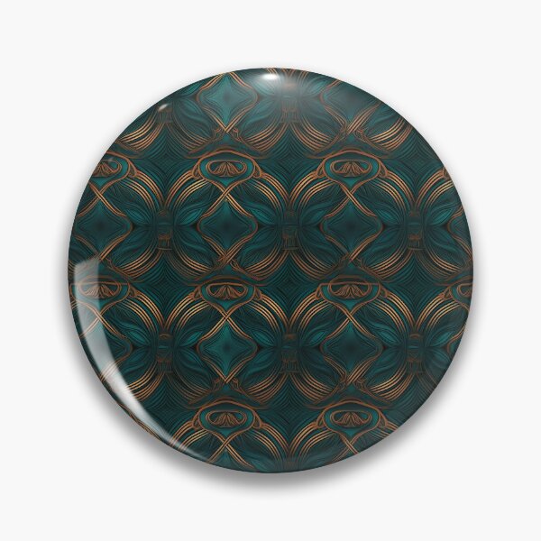Item preview, Copper and Teal Pattern designed and sold by UnTangle.