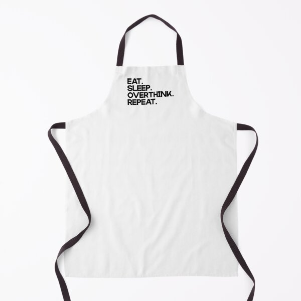 Item preview, Eat. Sleep. Overthink. Repeat. (black) designed and sold by didijuca.