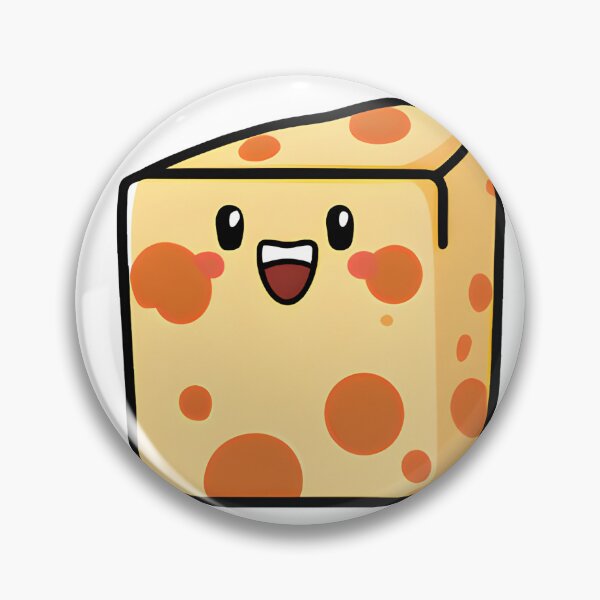 Item preview, Cute Kawaii Chibi Sticker: Cheese designed and sold by Shelley Noel.