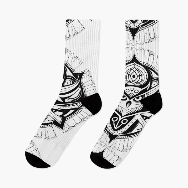Item preview, Owl tribal mandala tattoo designed and sold by HappyTrippy.