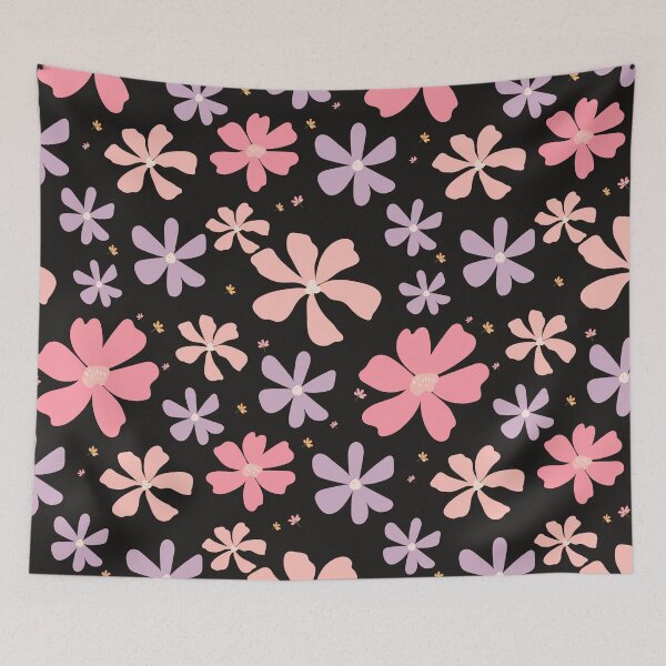 Item preview, Retro Hippie Groovy Colorful Daisy Flowers designed and sold by TheCatmeow2000.