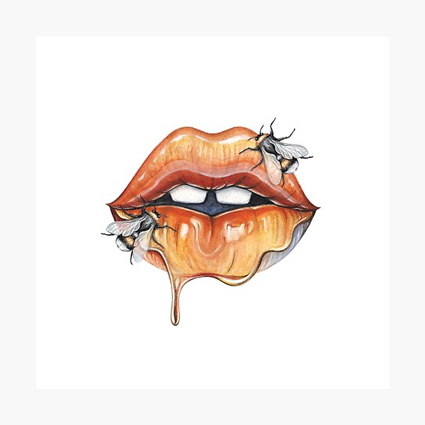 Dripping Lips Wall Art Canvas Prints Home Office Decor Modern Lips  Sublimation Printable Artwork Pop Art Lips Wall Hanging 