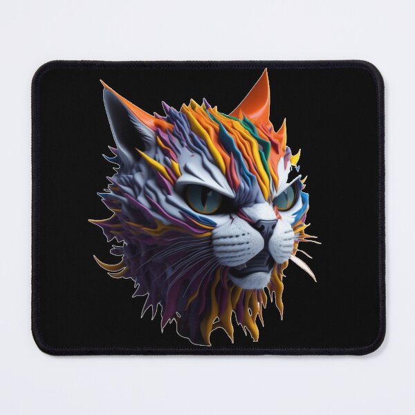 Item preview, Roaring Cat Head in Hyperdetailed 3D Splash Art designed and sold by MediaPOX.