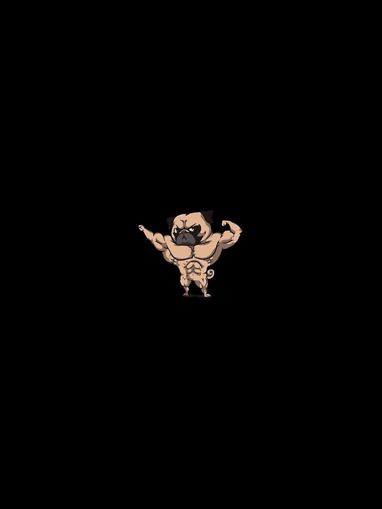 Thumbnail 4 of 4, iPhone Case, MUSCLE PUG designed and sold by RUBYAL.