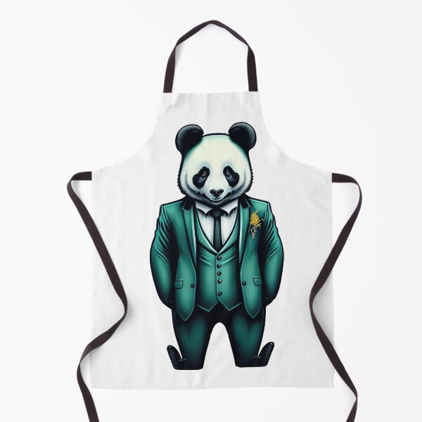 Item preview, A panda in a green tuxedo designed and sold by Sanan Israyilli.