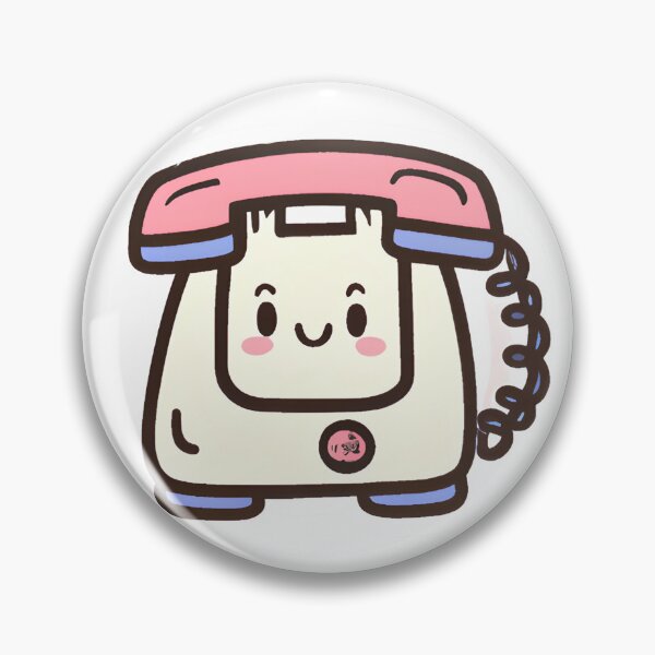 Item preview, Cute Kawaii Chibi Sticker: Telephone designed and sold by Shelley Noel.