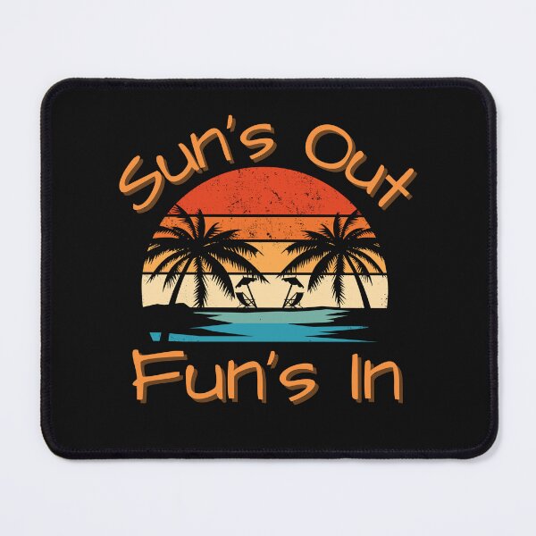 Item preview, Sun's Out Fun's In Summer Sunset Circle Vintage Colorful Design designed and sold by EarthArtDesigns.