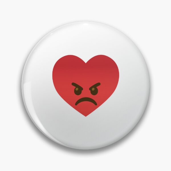 Item preview, Emoji mashup - A heart with an angry face designed and sold by FunneeMonkey.