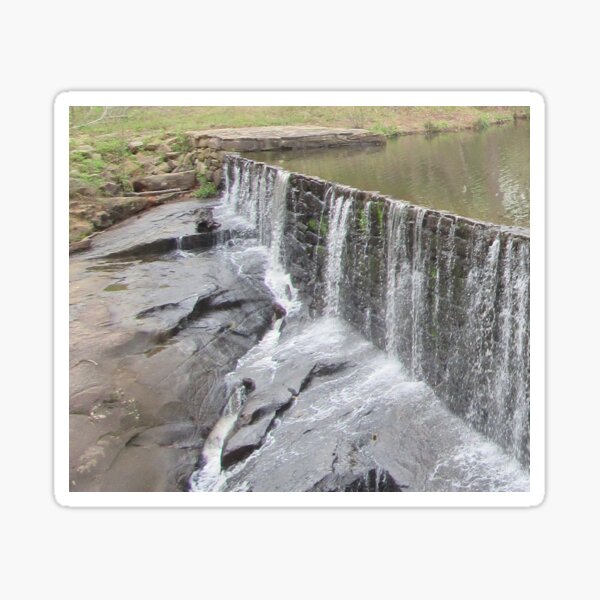 Yates Mill Dam Waterfall Sticker