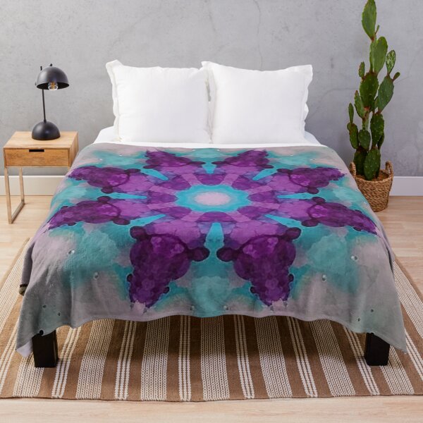 Item preview, Purple Flower Star Design Pattern designed and sold by Birchmoss.