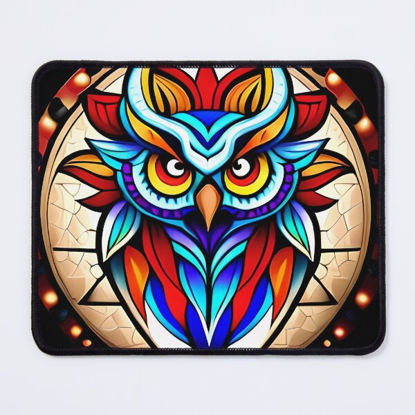 Item preview, Owl tribal mandala tattoo designed and sold by HappyTrippy.