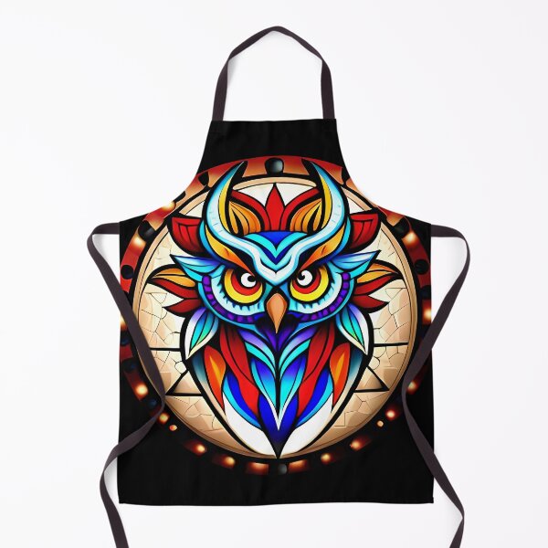 Item preview, Owl tribal mandala tattoo designed and sold by HappyTrippy.