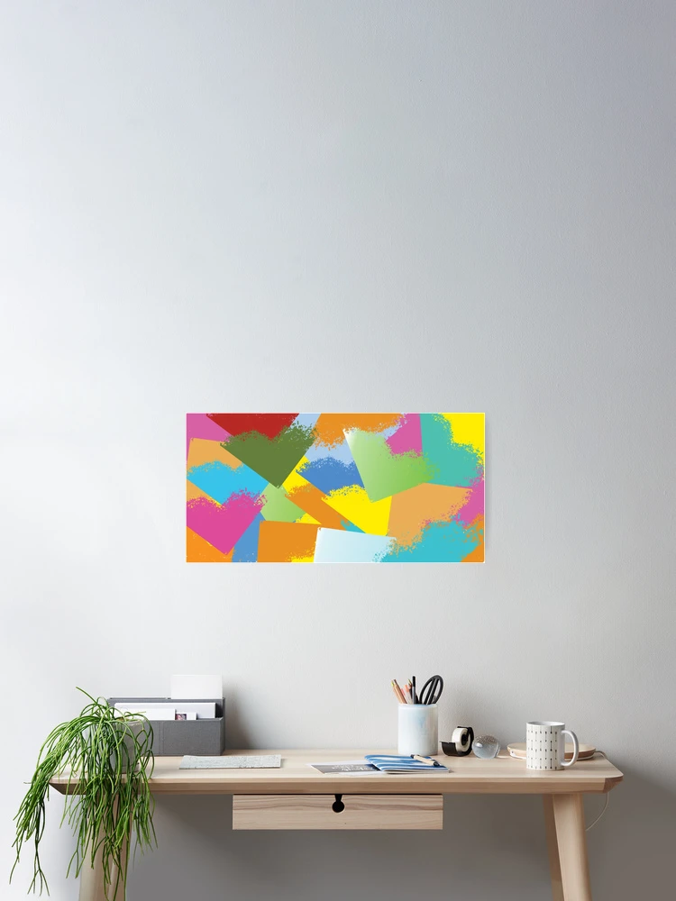 Thumbnail 2 of 3, Poster, Multi Color Design Abstract designed and sold by Mahi85.