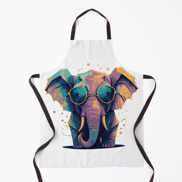 Item preview, elephant with glasses designed and sold by MarForrat.