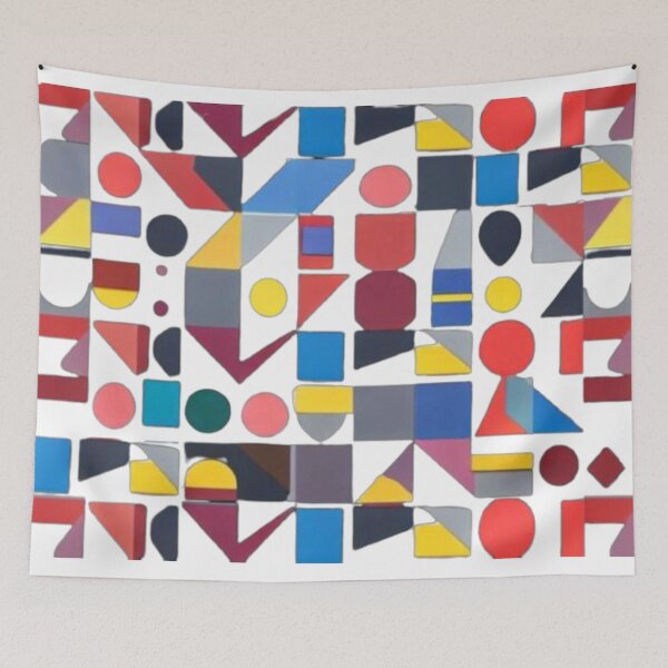 Item preview, geometric shapes of various colors cheerful colors  designed and sold by JaroDesign2023.