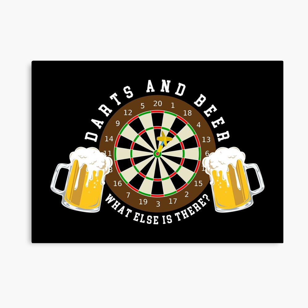 James Dyson Jaar versus Darts and Beer - Dartboard Tournament Sport Fun" Canvas Print for Sale by  anziehend | Redbubble