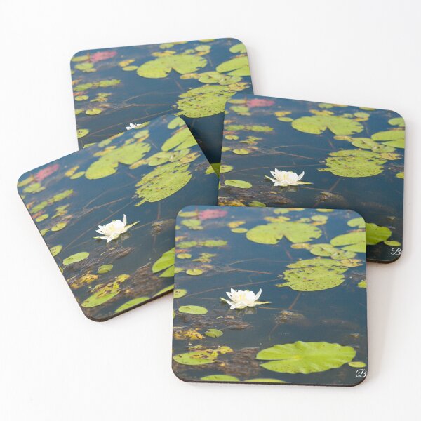 Item preview, White Lilly Pads of the Marsh designed and sold by brandi duhon.