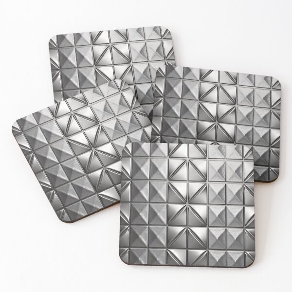 Item preview, Silver Mosaic Staggered Tiles designed and sold by PatternBestFan.