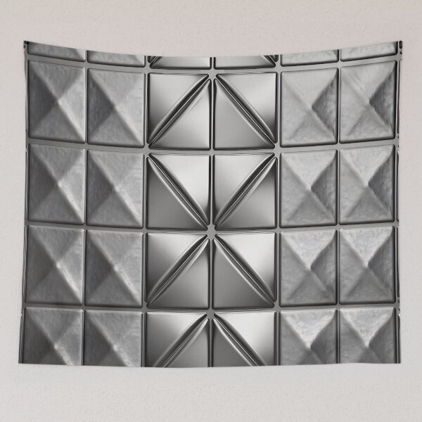 Item preview, Silver Mosaic Staggered Tiles designed and sold by PatternBestFan.