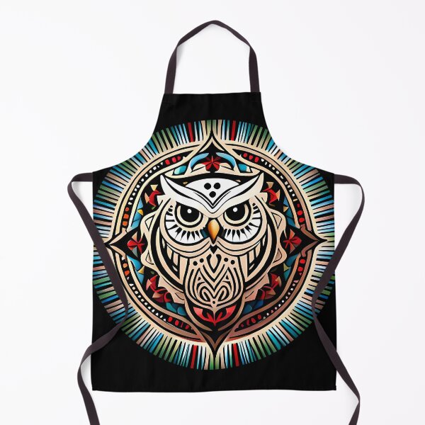 Item preview, Owl tribal mandala tattoo designed and sold by HappyTrippy.