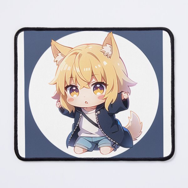 Item preview, A Beautiful Cute Chibi Dog Boy Sticker Very Kawaii designed and sold by HikariAtelier.
