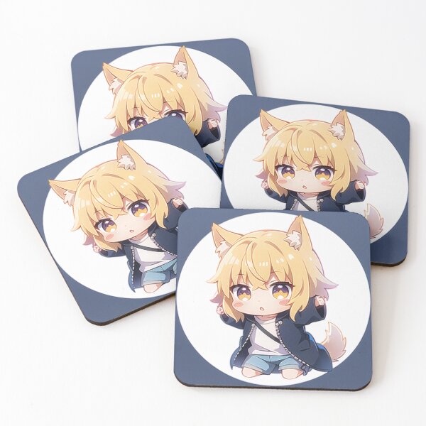 Item preview, A Beautiful Cute Chibi Dog Boy Sticker Very Kawaii designed and sold by HikariAtelier.