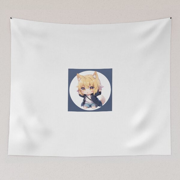 Item preview, A Beautiful Cute Chibi Dog Boy Sticker Very Kawaii designed and sold by HikariAtelier.