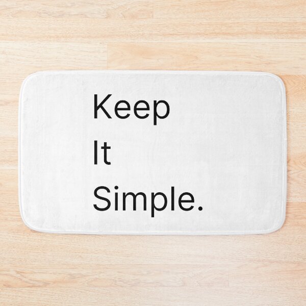 Item preview, Keep it simple black designed and sold by QuotableCulture.