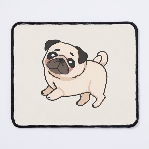 Artikelvorschau, Tiny Pug cute artistic dog kawaii entworfen und verkauft von MDCGraphics.