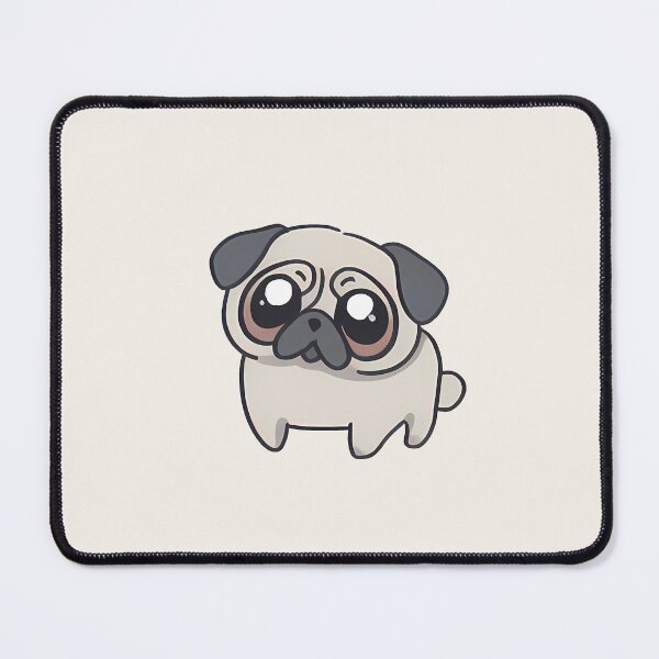 Artikelvorschau, Tiny Pug cute artistic dog kawaii entworfen und verkauft von MDCGraphics.