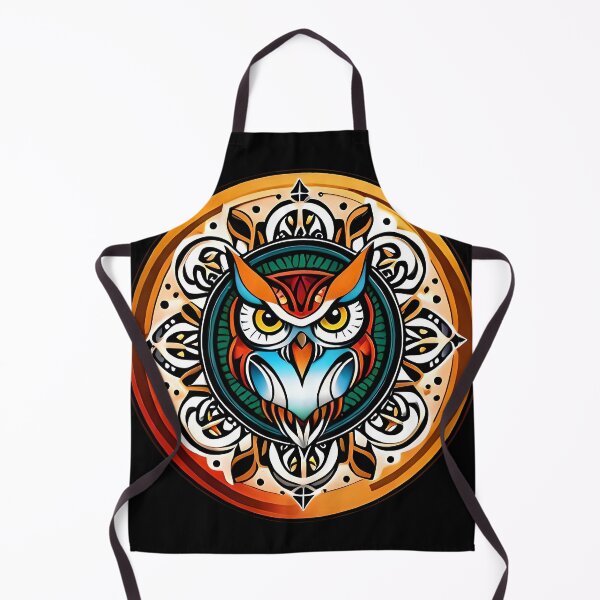 Item preview, Owl tribal mandala tattoo designed and sold by HappyTrippy.