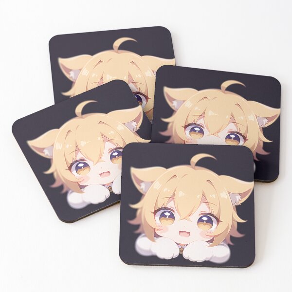 Item preview, A Beautiful Cute Chibi Dog Boy Sticker Very Kawaii designed and sold by HikariAtelier.