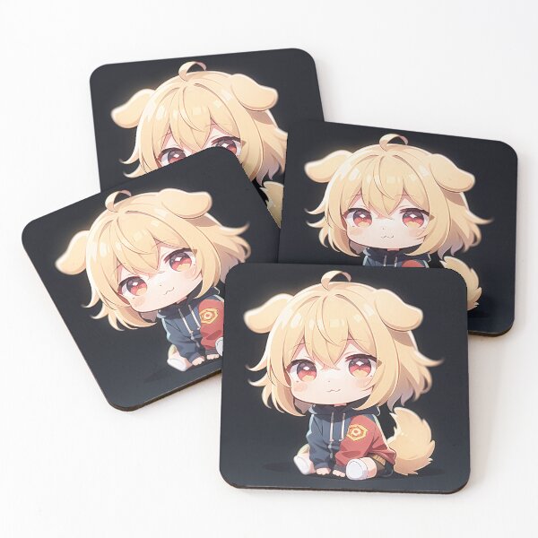 Item preview, A Beautiful Cute Chibi Dog Boy Sticker Very Kawaii designed and sold by HikariAtelier.