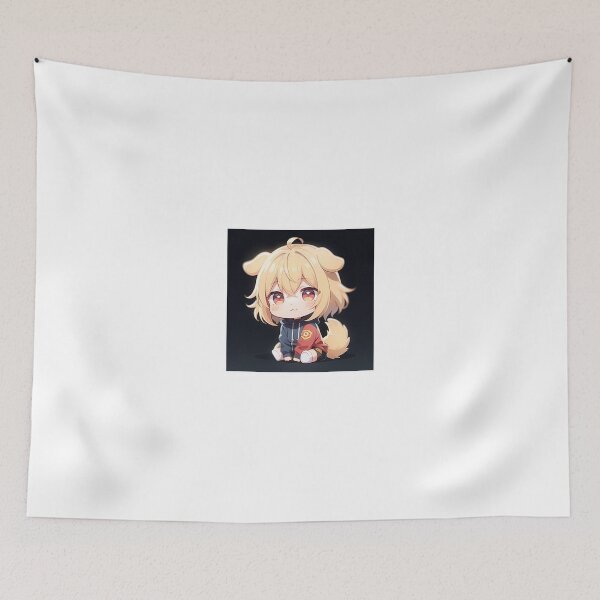 Item preview, A Beautiful Cute Chibi Dog Boy Sticker Very Kawaii designed and sold by HikariAtelier.