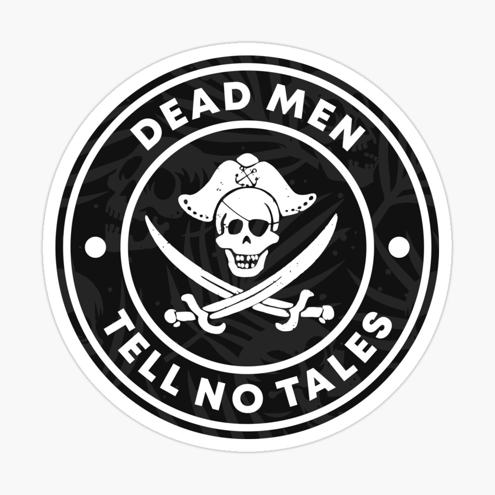 Nautical / pirate decordead men tell no tales - Picture of